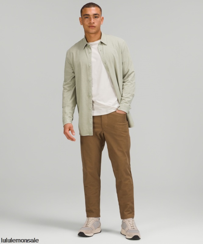 Lululemon Verkauf DELULU612 | Commission Langarmshirt Green Farn